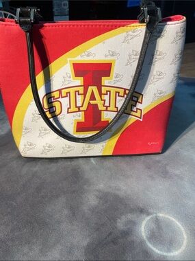 Iowa State Cyclones Red and Gold Tote Bag